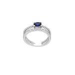 Διπλό Δαχτυλίδι Με Ζιργκόν Σε Ασήμι 925