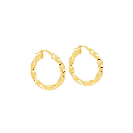 Επίχρυσοι Στριφτοί Κρίκοι 925