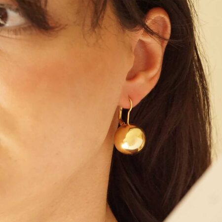 Επίχρυσα Κρεμαστά Σκουλαρίκια 925