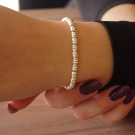 Γυναικείο Βραχιόλι Ανάγλυφα 925