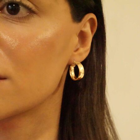 Γυναικείοι Μικροί Κρίκοι Επιχρυσωμένοι 925