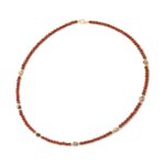 Κολιέ Χρυσόλιθος Με Χρυσές Μπίλιες 14Κ