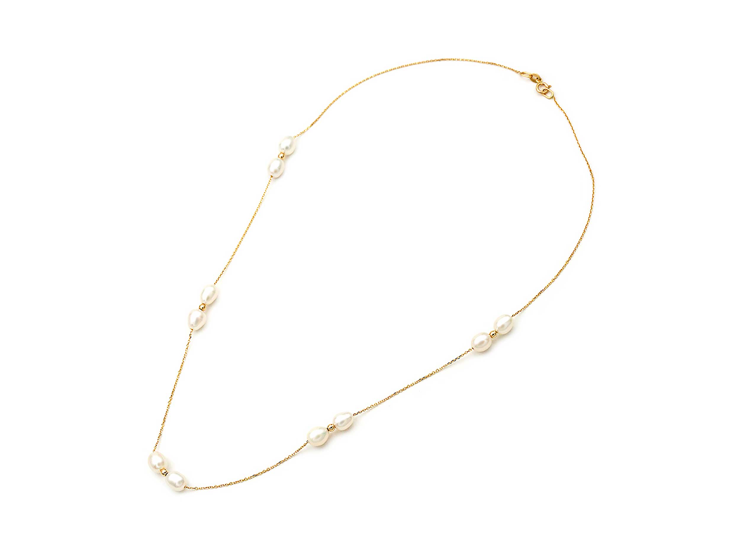 Κολιέ Με Φυσικά Μαργαριτάρια Σε Χρυσό 14Κ Κολιέ Με Φυσικά Μαργαριτάρια Σε Χρυσό 14Κ