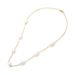 Κολιέ Με Λευκά Μαργαριτάρια Σε Χρυσό 14Κ