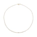 Κολιέ Με Μαργαριτάρια Γλυκού Νερού Και Χρυσές Μπίλιες 14Κ