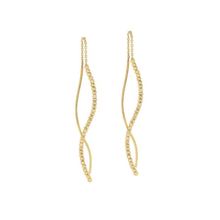 Κρεμαστά Χρυσά Σκουλαρίκια 14Κ