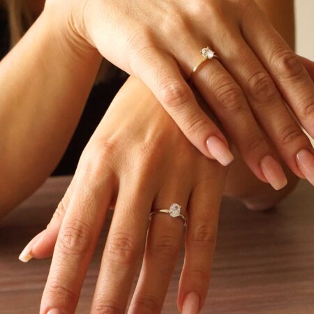 Οβάλ Μονόπετρο Χρυσό 14 Καράτια Με Ζιργκόν