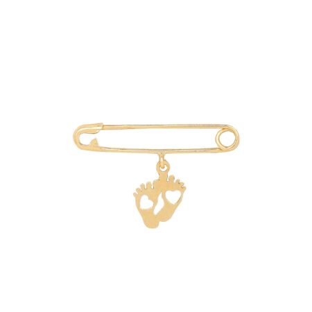 Παιδική Παραμάνα Χρυσή 9Κ Με Πατουσάκια