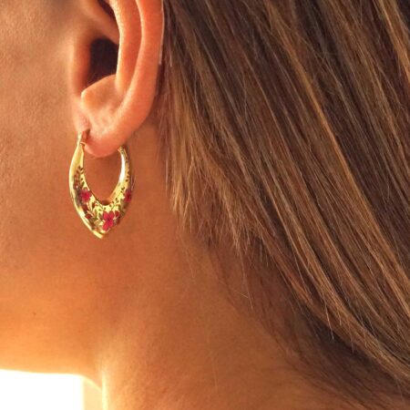 Σκουλαρίκια Κρίκοι Σε Χρυσό 14 Καράτια