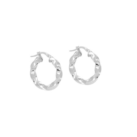 Στριφτά Κρικάκια Από Ασήμι 925