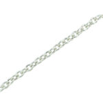 Unisex Ασημένιο Βραχιόλι 925 Με Οβάλ Κρίκους