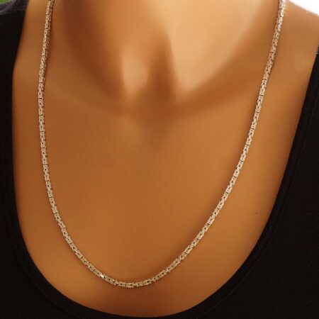 Βυζαντινή Αλυσίδα Μήκους 60,00 cm Ασήμι 925