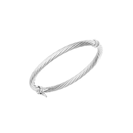 Ασημένια Ανάγλυφη Χειροπέδα Βραχιόλι 925