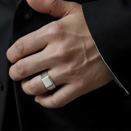 Ανδρικό Ασημένιο Δαχτυλίδι 925 Λουστρέ