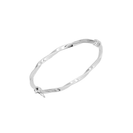 Ασημένια Χειροπέδα Στριφτή 925