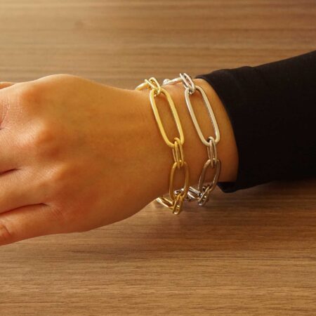 Ασημένιο Βραχιόλι Αλυσίδα Με Κρίκους 925