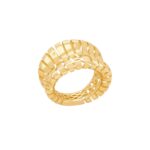 Χρυσό Δαχτυλίδι Με Ραβδώσεις 14Κ