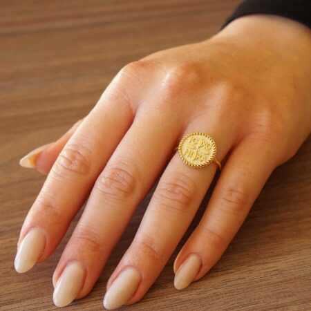 Δαχτυλίδι Κωνσταντινάτο Χρυσό 14 Καράτια