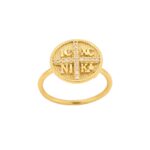 Δαχτυλίδι Κωνσταντινάτο Χρυσό 14Κ Με Ζιργκόν Πέτρες