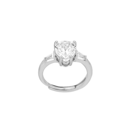 Δαχτυλίδι Με Καρδιά Ζιργκόν 925