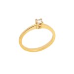 Δαχτυλίδι Μονόπετρο Διαμάντι Σε Χρυσό 18Κ