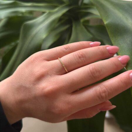 Δαχτυλίδι Ολόβερο Με Διαμάντια Σε Χρυσό 18Κ