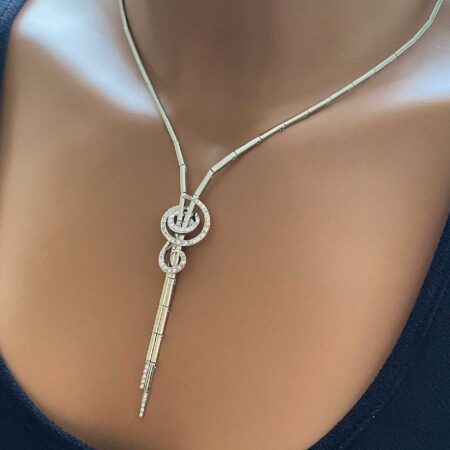 Διαμαντένιο Κολιέ Γραβάτα 18Κ Brillant