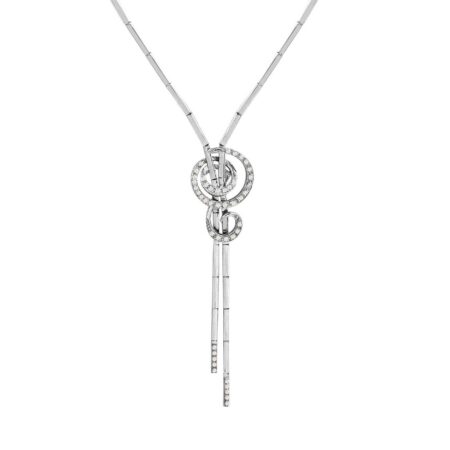 Διαμαντένιο Κολιέ Γραβάτα 18Κ