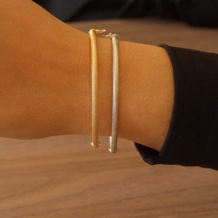 Επίχρυσο Βραχιόλι Χειροπέδα 925