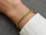 Επίχρυσο Βραχιόλι Χειροπέδα 925 Oxyde