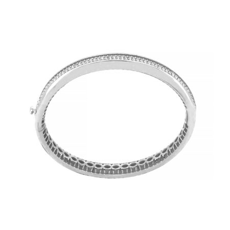 Γυναικεία Χειροπέδα Με Διαμάντια Σε Λευκόχρυσο 18Κ