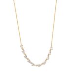 Γυναικείο Επίχρυσο Μενταγιόν Με Λευκές Πέτρες 925