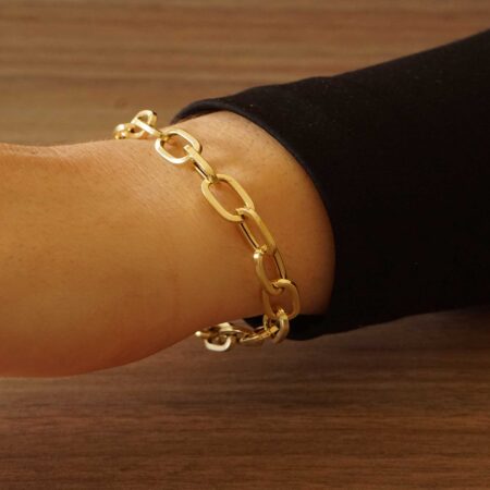 Γυναικείο Επίχρυσο Βραχιόλι Λουστρέ 925