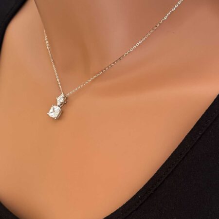 Γυναικείο Μενταγιόν Με Ζιργκόν Από Ασήμι 925