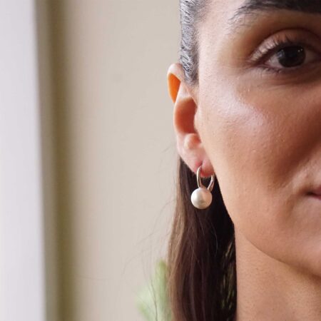 Γυναικεία Σκουλαρίκια Με Μαργαριτάρι Από Ασήμι 925