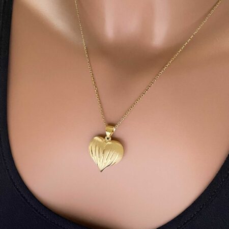 Καρδιά Μενταγιόν Χρυσό 14Κ
