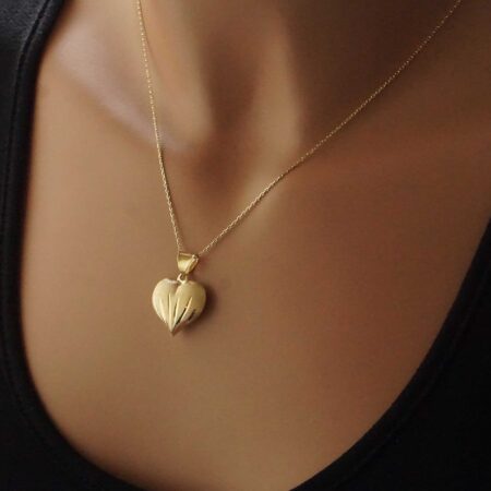 Καρδιά Μενταγιόν Γυναικείο Χρυσό 14Κ
