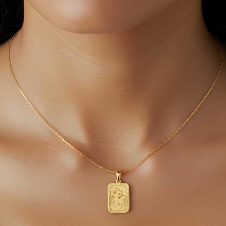 Κόσμημα Ζώδιο Τοξότης Σε Χρυσό 14Κ Διπλής Όψης