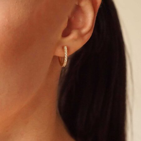 Κρικάκια Με Μπριγιάν18Κ