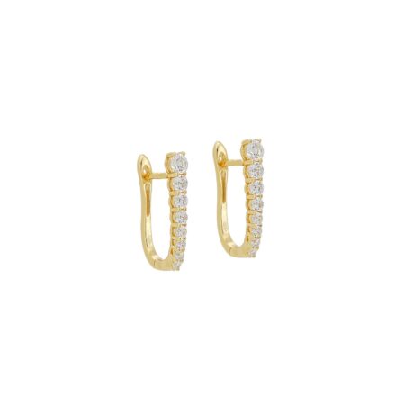 Κρίκοι Επιχρυσωμένοι 925 Με Ζιργκόν