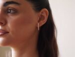 Κρίκοι Επιχρυσωμένοι 925 Με Ζιργκόν Λευκά