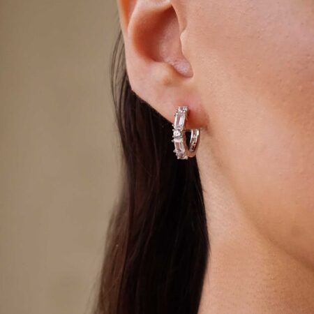 Κρίκοι Με Ζιργκόν Πέτρες 925