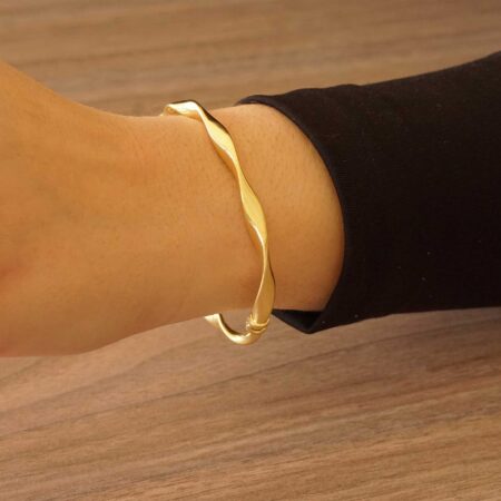 Κυματιστή Χειροπέδα Ασήμι 925