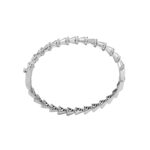 Λευκόχρυση Χειροπέδα 18Κ Με Διαμάντια