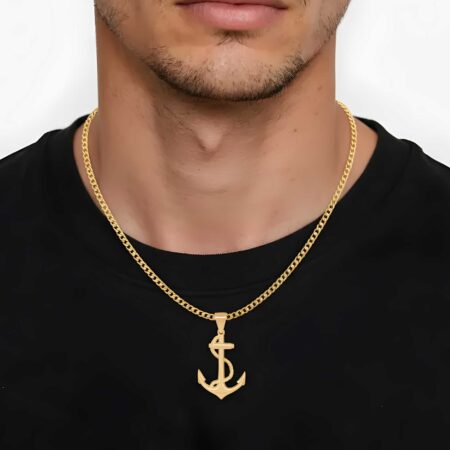 Μενταγιόν Άγκυρα Χρυσό 14 Καράτια