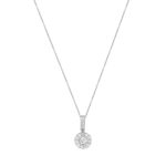 Μενταγιόν Ροζέτα Με Μπριγιάν 18Κ