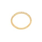 Μισόβερο Δαχτυλίδι Με Μπριγιάν Σε Χρυσό 18Κ