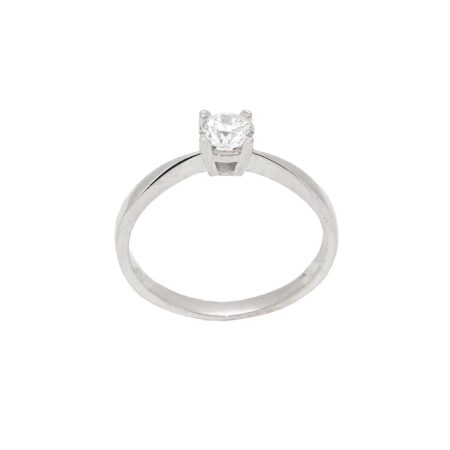 Μονόπετρο Δαχτυλίδι Με Διαμάντι 18Κ