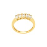 Σειρέ Δαχτυλίδι Χρυσό 18Κ Με Διαμάντια