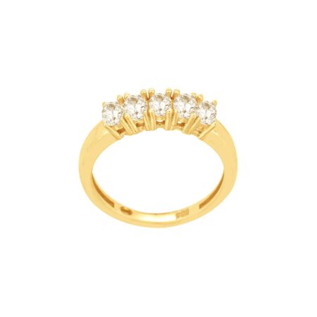 Σειρέ Δαχτυλίδι Χρυσό 18Κ Με Διαμάντια